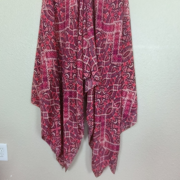 Cynthia‎ Rowley Multicolor Asymmetrical Cover Up Dress Women Sz 10 Casual Tunic - Picture 5 of 12